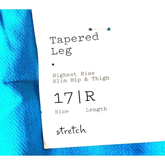 A New Day Women's High-Waisted Tapered Leg Ankle Pants, Size 17R, Blue - Picture 4 of 6